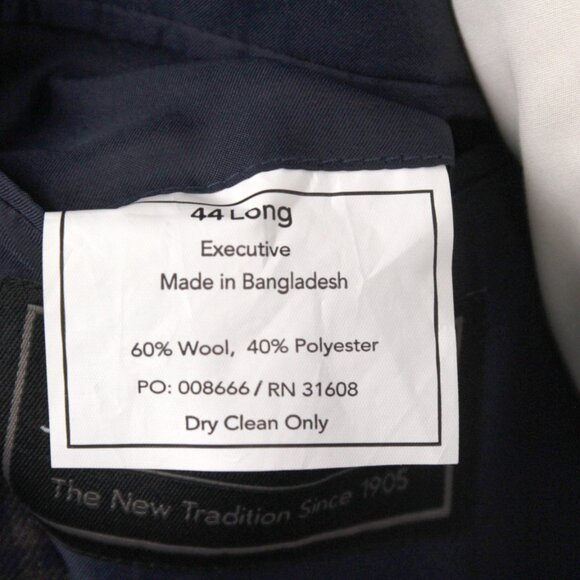44L JOS A BANK Executive Men's Blazer Traditional Fit Check SportCoat E111562 - Picture 16 of 16